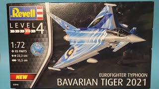 Revell Eurofighter Typhoon quotBavarian Tigerquot 172 part 1  the build [upl. by Hadlee]