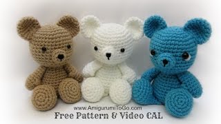 Crochet Bear Video Tutorial [upl. by Akram]