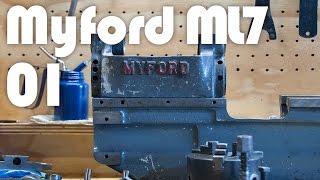 Myford Lathe Restoration  Part 1 Inspection amp Teardown [upl. by Linzer]