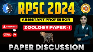 RPSC ZOOLOGY Assistant Professor 2024 Paper I Solutions I IFAS I CSIR [upl. by Ahsienom]