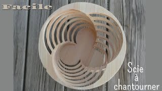 Tuto DIY facile pour créer un panier en bois avec une scie à chantourner [upl. by Noivart]