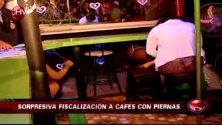 Realizan sorpresiva fiscalización a café con piernas ubicados en Estación Central  CHV Noticias [upl. by Lairea861]