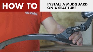 Zéfal  How to install a mudguard on a seat tube Deflector RM6060 AND Swan Road [upl. by Keri]