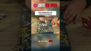 Pasos Para Crear un Falso Acabado con Decoupage Arte y Manualidades [upl. by Viridissa]