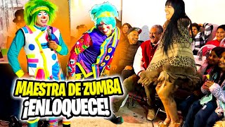 MAESTRA DE ZUMBA ENLOQUECE A TODOS‼️😮❤️LOS PAYASOS MAS VIRALES KIWI Y STIFF CDMX [upl. by Nekcarb]