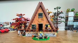 Lego A frame cabin build [upl. by Garbe]