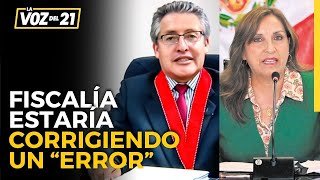 Yván Montoya sobre DENUNCIA a DINA BOLUARTE Villena estaría corrigiendo un error La voz del 21 [upl. by Zwick681]