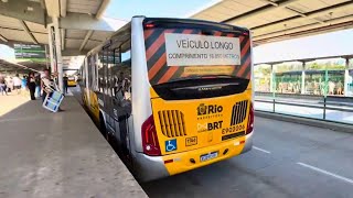 BRT MobiRIO Linha 50  Barra Shopping x Terminal Alvorada [upl. by Teuton]