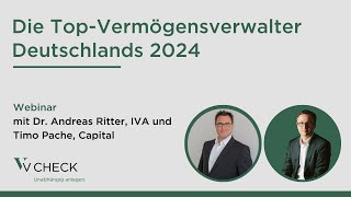 Die TopVermögensverwalter Deutschlands 2024  unabhängige Vermögensverwaltung  Webinar [upl. by Zysk]