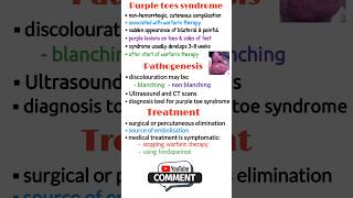 Purple toe syndrome blue toe syndrome warfarin induced necrosis pathology amp treatment shorts [upl. by Annawd]