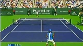 Nadal vs Djokovic PACIFIC LIFE OPEN 2007 [upl. by Wildon]