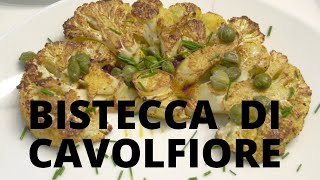 BISTECCA DI CAVOLFIORE AL FORNO  Ricetta facile e veloce ITA [upl. by Nairolf]