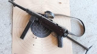 Shooting the German MP40 submachine gun [upl. by Eloci]