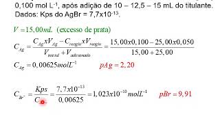 Volumetria de precipitação Exercícios [upl. by Arbma]