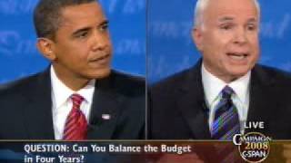 CSPAN Third 2008 Presidential Debate Full Video [upl. by Milks]