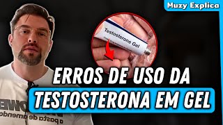 ERROS QUE AFETAM A EFICÁCIA DA TESTOSTERONA EM GEL  Muzy Explica [upl. by Burgwell]