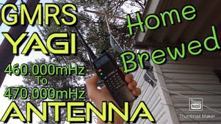 HOME BREWED GMRS 7 Element Yagi Antenna BAOFENGPart 1 [upl. by Moulton]