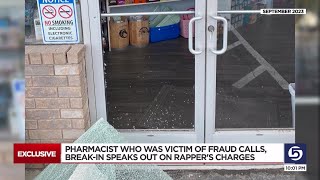 This is endangerment to pharmacies pharmacist who was victim of fraud calls store breakin speak [upl. by Atrahc997]