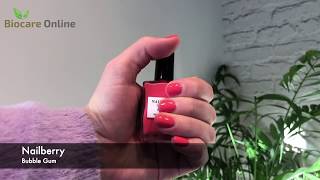 NAGELLAK SWATCH Nailberry  Bubble Gum  Biocare Online [upl. by Carlton]