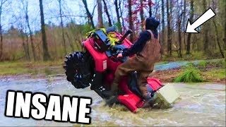 EXTREME Mudding on Four Wheelers [upl. by Grishilde]