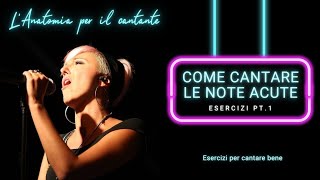 Come cantare le note acute  ESERCIZI PT1 [upl. by Debbra]