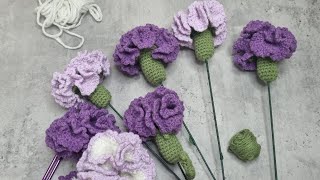 카네이션 꽃 만들기 코바늘 뜨기 crochet flower Carnations [upl. by Kantor]