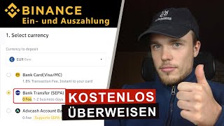 Binance Tutorial ✅ GELD einzahlen und auszahlen per SEPA – Anleitung [upl. by Atnahs]