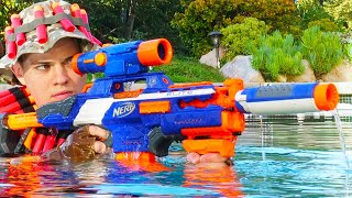 Nerf War Million Subscribers Battle 4 [upl. by Canale]