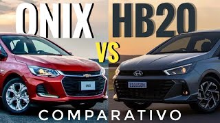 Comparativo Onix vs Novo Hb20 Qual o melhor [upl. by Hamlen]