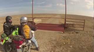 Dual Sport Ride Flint Hills Kansas Dec 2012 [upl. by Erlond7]