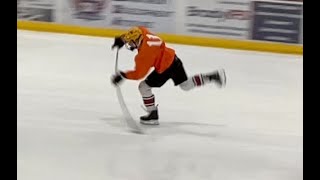 Kody Wallenberg Boise State Hockey prospect camp Day 1 41224 [upl. by Einalam731]