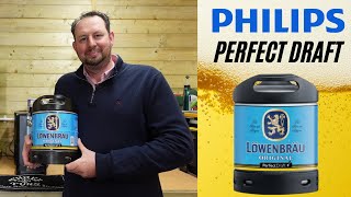 Philips Perfect Draft Lowenbrau lager keg review for perfectdraft home beer machine [upl. by Eentruok]