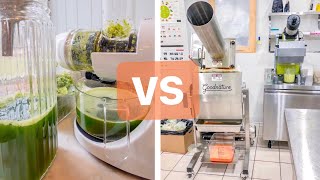 SLOW MASTICATING JUICER VS COLD PRESSED [upl. by Fellner699]