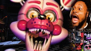 EVERY ANIMATRONIC EVER were gonna die  FNAF Ultimate Custom Night 1 [upl. by Ynnaffit]