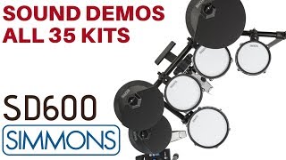 Simmons SD600 All Kits Sound Demos [upl. by Keynes]