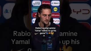 Lamine Yamal Silences Rabiot 🥶 [upl. by Ecirehc]