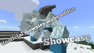 Unoffcial mowzies mobs addon showcase  Minecraft PE Addon showcase [upl. by Derej]