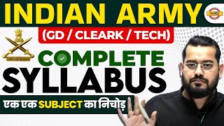 INDIAN ARMY SYLLABUS 2024  ARMY SYLLABUS 2024  ARMY AGNIVEER SYLLABUS 2024  ARMY GD SYLLABUS [upl. by Gnol]