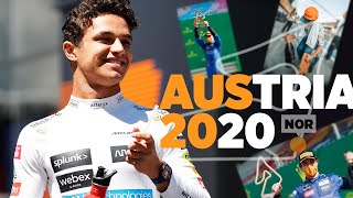 Lando Norris reacts to his debut F1 podium in Austria [upl. by Assisi124]