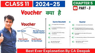 Voucher vs Source Documents  Type of Voucher in Accounting  Class 11  Chapter 5  Part 3 [upl. by Bryant]