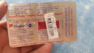 Clopilet Tablet  Clopidogrel 75mg tablet  Clopilet Tablet Uses Benefits Review in Hindi [upl. by Jemimah243]