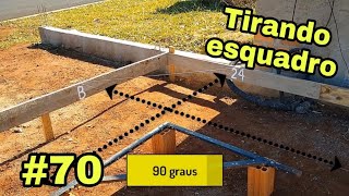 70Como tirar esquadro de terreno e residência [upl. by Eisned629]