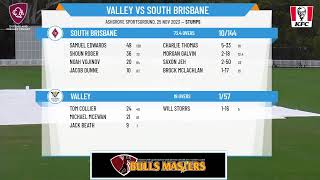 Queensland Premier Cricket  Alan Pettigrew Shield  Round 10  Valley v South Brisbane  Day 1 [upl. by Trub597]