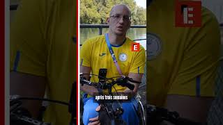 Oleksandr Komarov athlète ukrainien  « On essaie d’éviter les Russes » shorts paralympics [upl. by Benedix]