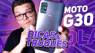 MOTO G30  TOP 10 DICAS amp TRUQUES PARA DEIXAR ELE AINDA MELHOR [upl. by Aitnauq]