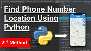 Python Project  How to track someone location with phone number  Google Map [upl. by Yelyr]