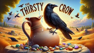 The Thirsty Crow  Clever Crow’s Adventure  Moral Story for Kids [upl. by Aihsenek]