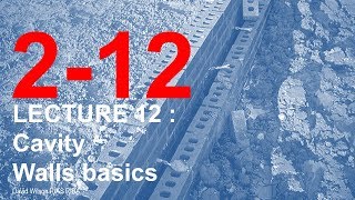 12 Cavity wall basics [upl. by Niras100]