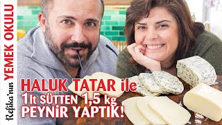 HALUK TATAR ile 1 Litre Sütten 1 Kilodan Fazla Peynir yapımı denedik Oldu mu SütampSütçülük Konuştuk [upl. by Lief138]