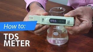 How to  TDS Meter Instructions [upl. by Adlemi]